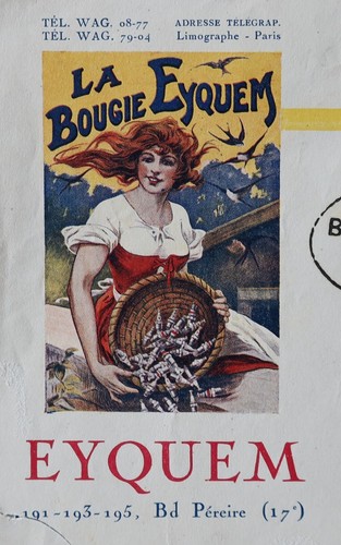 Traite facture 1923 bougie - facture,