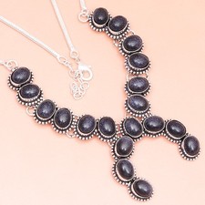 Collier bleu Sunsitara pierres