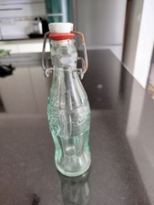 ancienne bouteille coca cola de collection sertissage métal au goulot 1930/1940