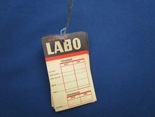 Ancien lot 8 étiquettes de vidanges graissage LABO véhicules voitures..Garage 