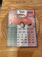 Plaque métal vintage Fiat 500