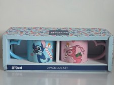 Lot / Coffret de 2 tasse Disney Noël Stitch & Angel Christmas Mug Cup