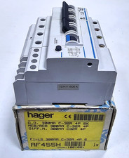 Hager AF455H RCBO | 300mA | C-32A | 4 pôles | 6kA | Type A | Made in France