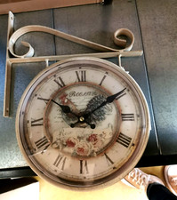 Horloge murale double cadran - double,