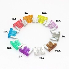 10 micro fusibles APS de 2A 3A 5A 7,5A 10A 15A 20A 25A 30A 35A Fusible auto moto