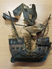 Collection maquette de voilier la santa Maria a restaurer en bois peint