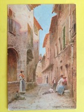 cpa Illustration Signée Pierre COMBA 06 - CAGNES sur MER Vieille Rue