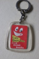 ancien porte cle publicitaire collection CAFE QUOTIDIEN JIHAIR MASSET BRESILIA