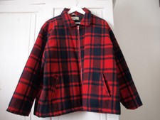 VESTE BLOUSON CANADIEN MIXTE Taille L américaine PURE LAINE 