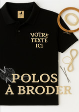 Polo broder manche courte personnalisé Votre Texte Logo Brodé