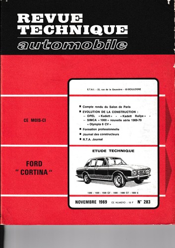 Revue technique ford cortina - technique,