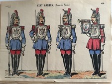 IMAGERIES REUNIES JARVILLE NANCY  " CENT  GARDES EN TENUE DE PALAIS  " N° 109