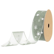 40mm 18M Étoile Organza Ruban