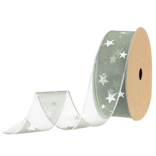 40mm 18m étoile organza - 40mm,