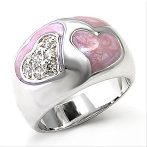 Bague femme plaquée - , rhodium