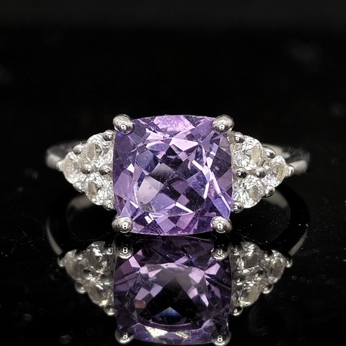 Bague coussin argent - bague,
