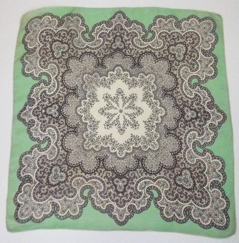 Foulard soie gavroche - foulard, vert