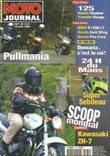 MOTO JOURNAL N°1371 PULLMANIA / 125 SHADOW & VIRAGO / BMW K1200 LT / KAWA ZR-7