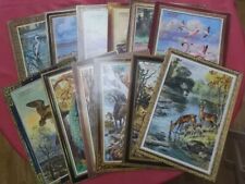 MANUFRANCE SAINT-ETIENNE BELLE SERIE DE 12 SUPPORTS ILLUSTRES POUR CALENDRIER