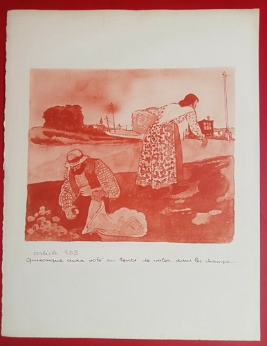 Estampe jacques touchet - de,