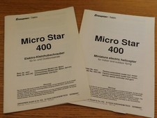 vintage MANUEL notice GRAUPNER 4441 heim MICRO STAR 400 HELICOPTERE schéma PLANS
