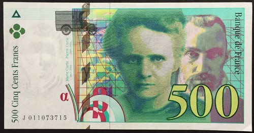 Billet france 500 francs - france,