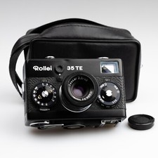 *SERVICED & TESTED* Rollei 35 TE Black Camera Tessar 40mm 3.5 Lens S CLA N. Mint