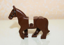 Lego Cheval brun - Brown horse  n° 10352c01pb01 Sets 9469 9471 9474 79108