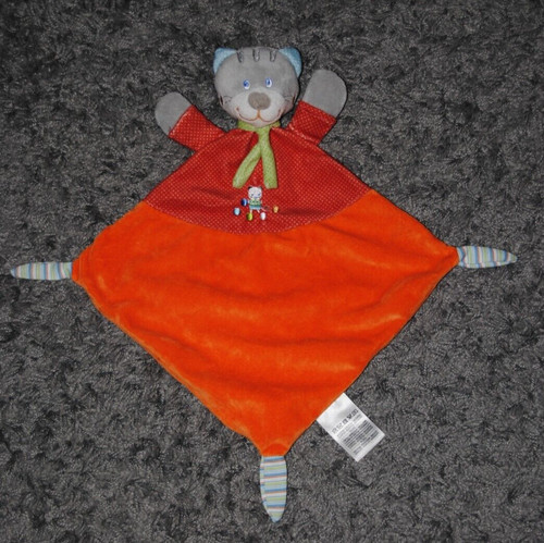 Doudou plat chat - 🐹, orange