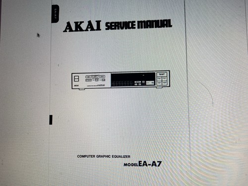 Akai service manual - ea-a7,