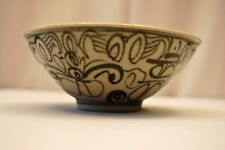 Ancien Chinois Ming Dynastie Bleu & Blanc Bol Swatow Zhangzhou Ware Collectib "