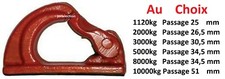 Crochet à souder CMU de 1120 Kg à  10000 kg   TAILLES AU CHOIX 