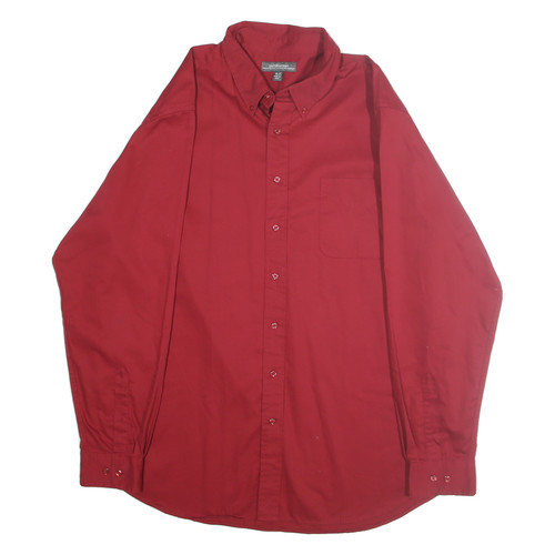 Chemise rouge unie pour - chemise,