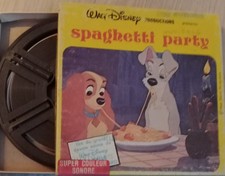 Film Super 8 sonore VF Couleur : La Belle et le Clochard "Spaghetti Party"