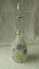 CARAFE EN VERRE GRANITE LEGEREMENT EMAILLEE  FIN 19 EME**