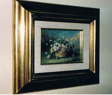 "Nature morte aux roses", par Thérèse Baudry de Balzac, huile sur bois