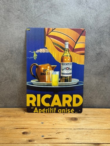 Plaque métal ricard 110 - métal,
