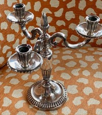 BOUGEOIR 3 têtes BRONZE