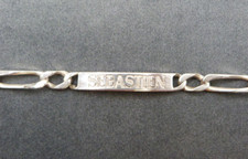 Belle gourmette homme en