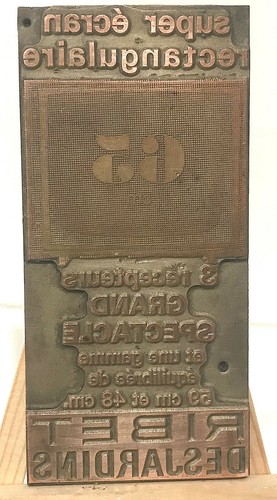 Ancienne plaque impression - plaque, d'impression