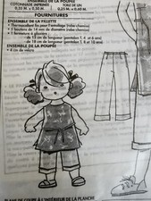 T19 PATRON POUPEE EMILIE  MODES & TRAVAUX" TUNIQUE PANTACOURT AVRIL 2002