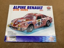 BURAGO KIT METAL ALPINE RENAULT A110 1600S 1971 COMPLET EN BOITE 1/24 A MONTER