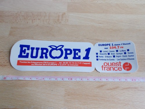 Autocollant radio europe - -,