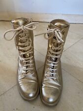 BOTTINES DORÉES CHANEL T.35.5