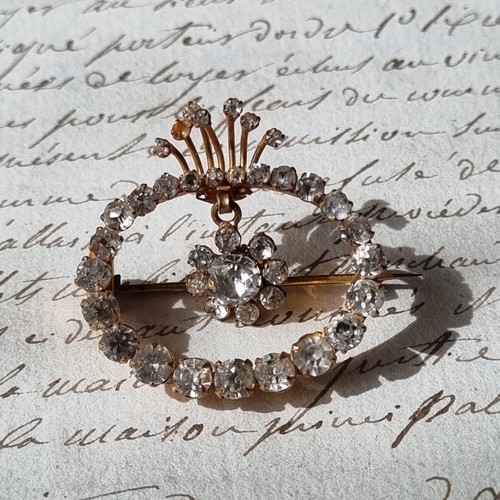 Broche trembleuse ancienne - broche,