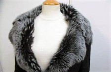 Manteau Peau Lainée Agneau de Toscane Noir GIORGIO Cuirs - 38 (1600€) *NEUF