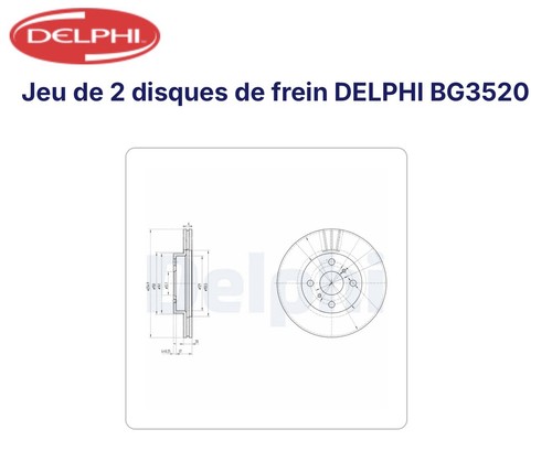 Jeu disques de frein - jeu,