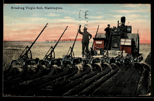 Carte postale machine agricole - postale,