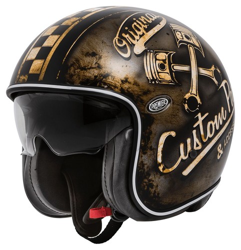 Casque jet premier vintage - casque,