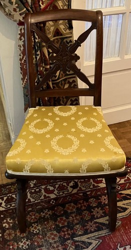 Chaise ancienne acajou - en,